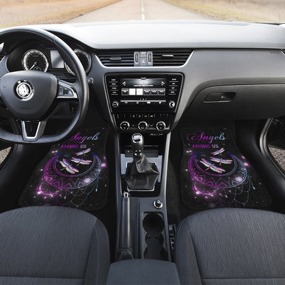 Moon Mandala Dragonfly Car Floor Mats Custom Car Accessories