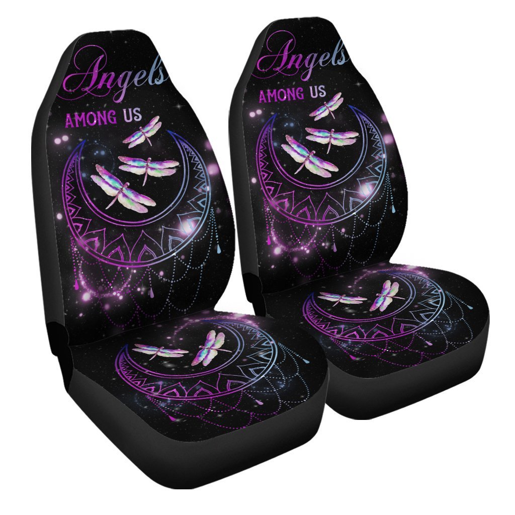 Moon Mandala Dragonfly Car Seat Covers Angel Among Us
