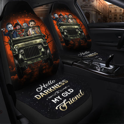 Moonlight Halloween Horror Movies Ride Jeep Funny Car Seat Covers