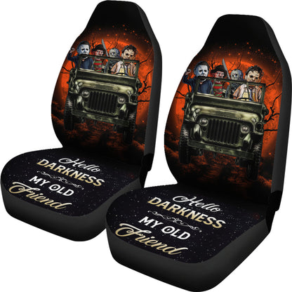 Moonlight Halloween Horror Movies Ride Jeep Funny Car Seat Covers