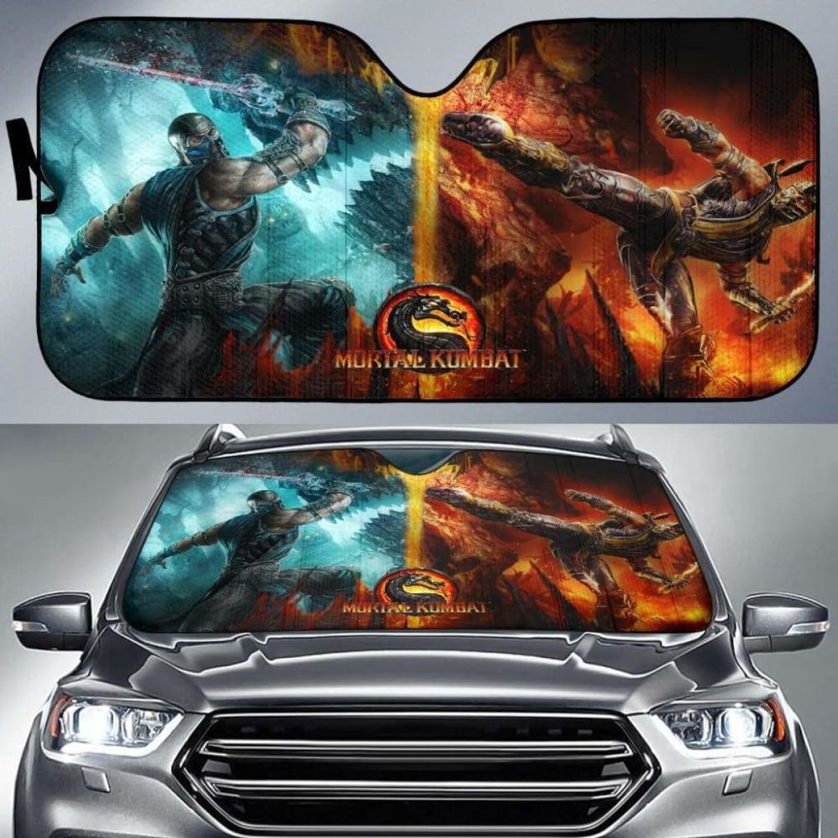 Mortal Kombat Car Auto Sun Shades Universal Fit 051312