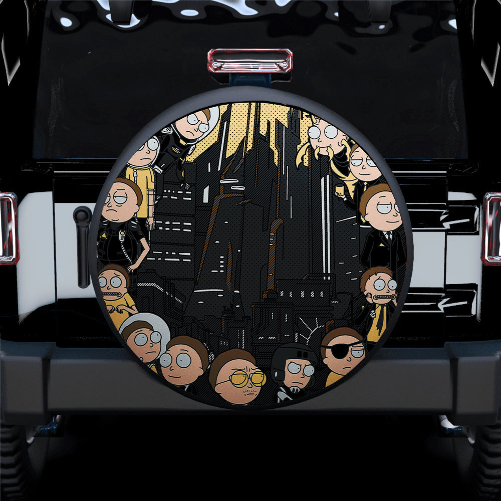 Morty In Rick And Morty Car Spare Tire Cover