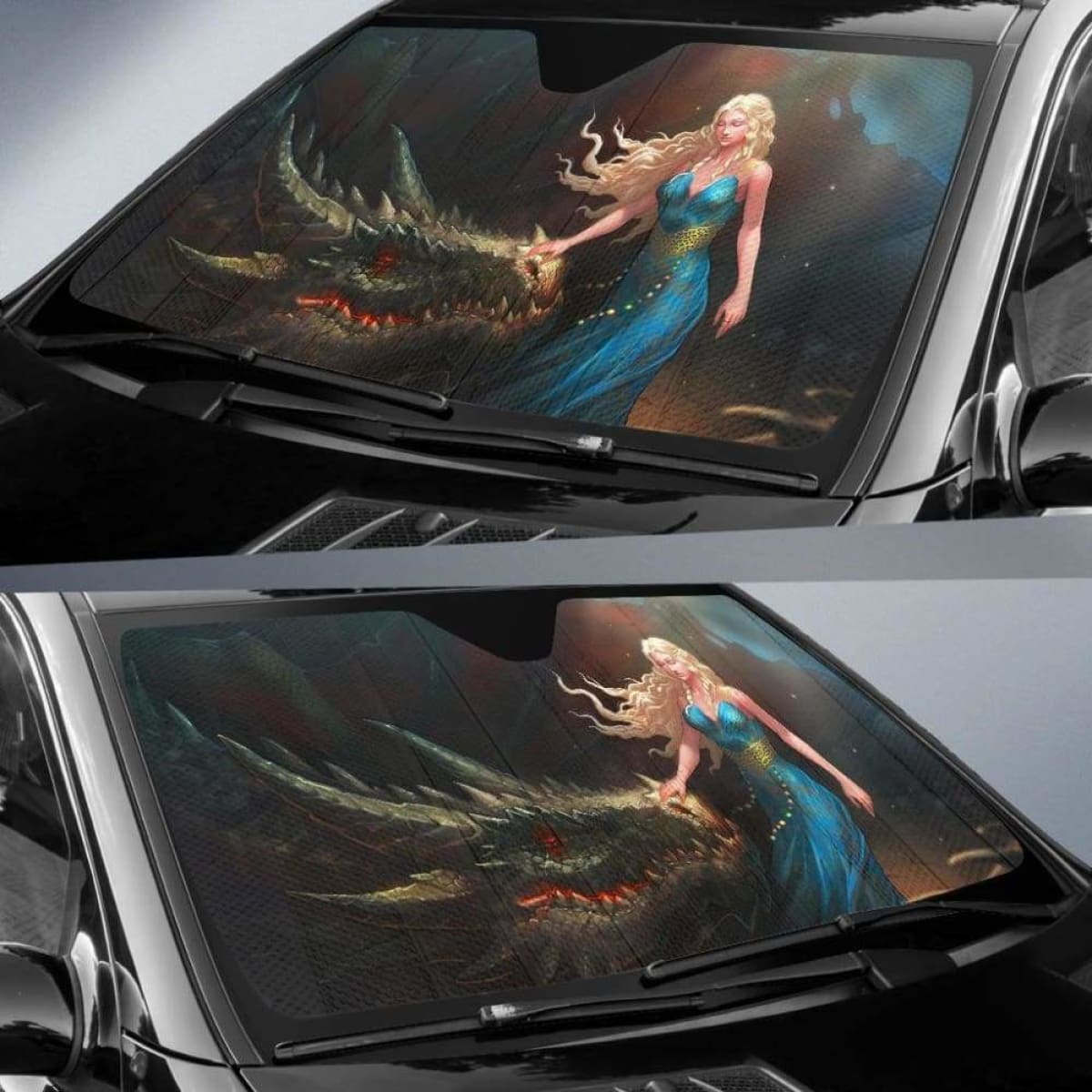 Mother Of Dragon Car Sun Shades 918b Universal Fit