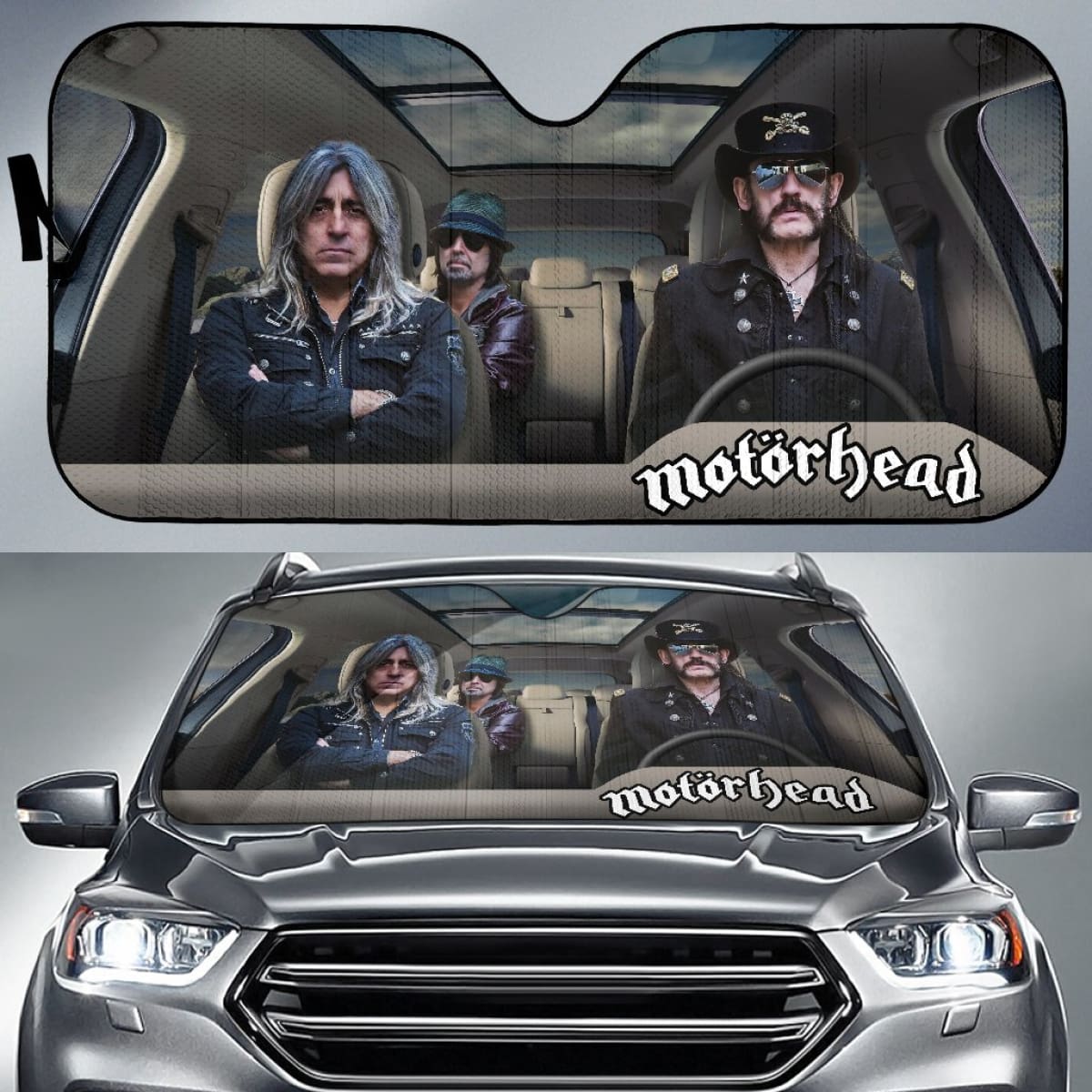Motorhead Car Sun Shade Rock Band Sun Visor Fan Gift Universal Fit 174503