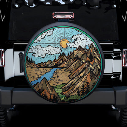 Mountain Is Calling Jeep Car Spare Tire Cover