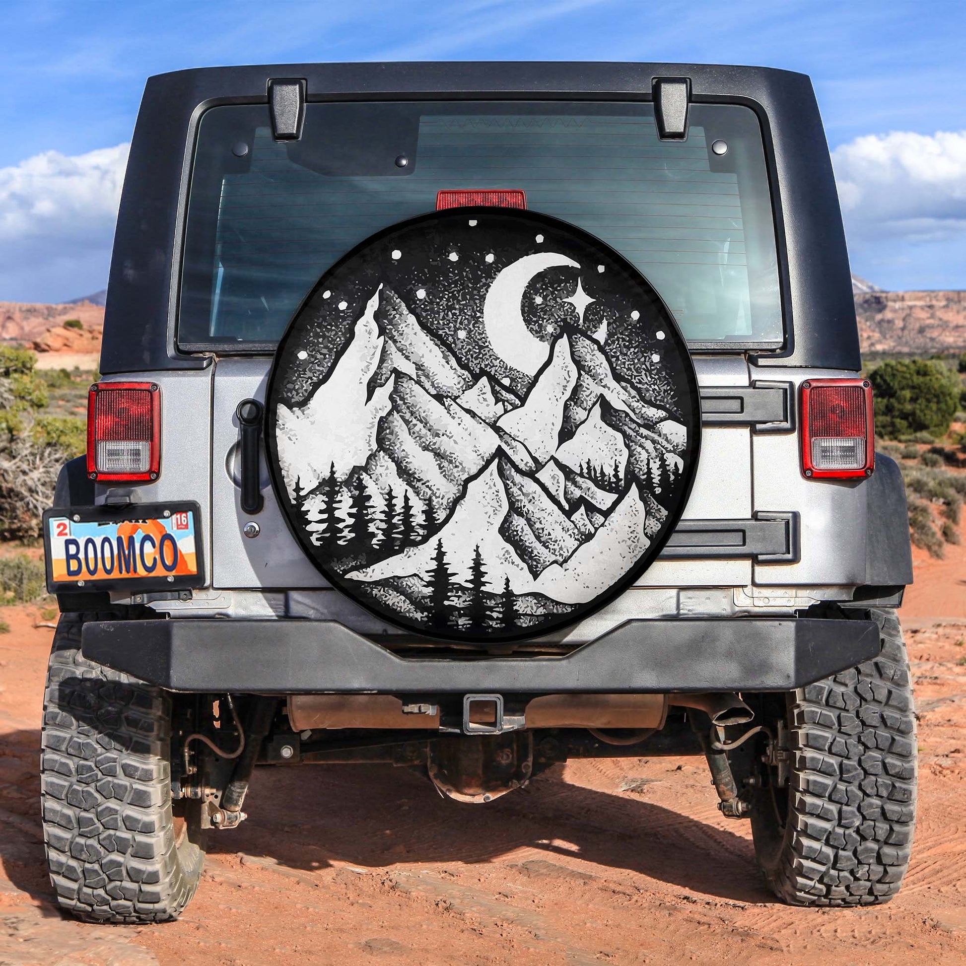Mountain Views Spare Tire Cover