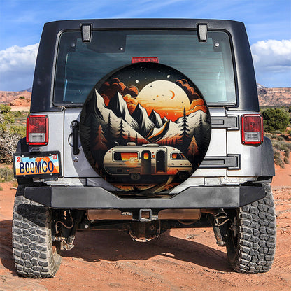 Mountains Camping 1 Car Spare Tire Cover