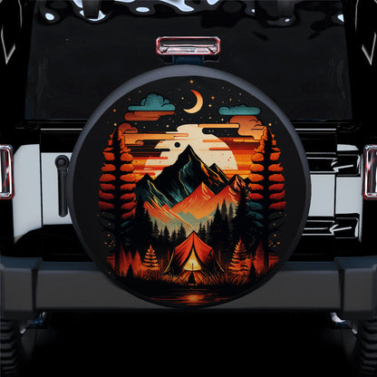 Mountains Camping 2 Car Spare Tire Cover