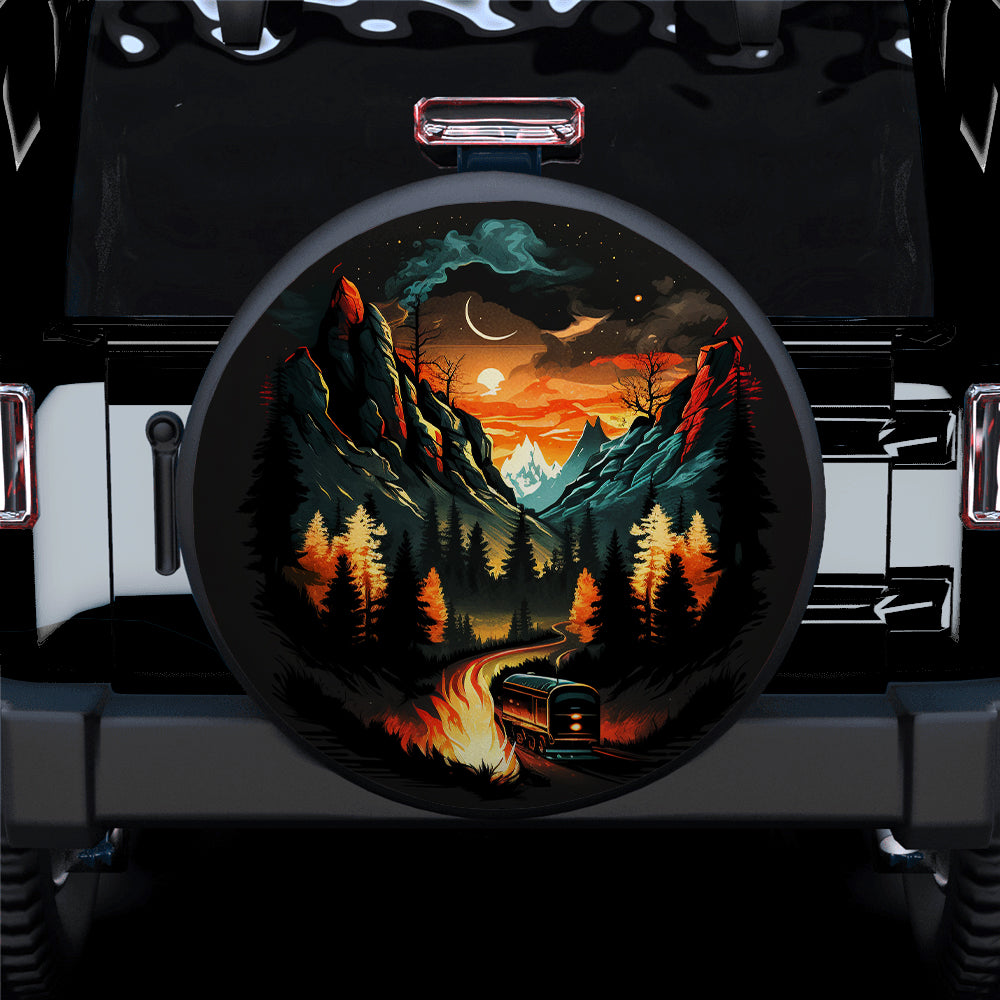 Mountains Camping 3 Car Spare Tire Cover