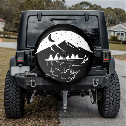 Moutains Are Calling Camping Truck Car Spare Tire Cover