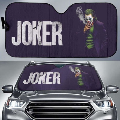 Movie Suicide Squad Joker Smoking Car Sun Shades Universal Fit 051012