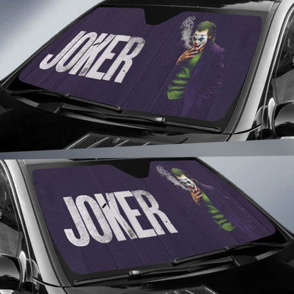 Movie Suicide Squad Joker Smoking Car Sun Shades Universal Fit 051012