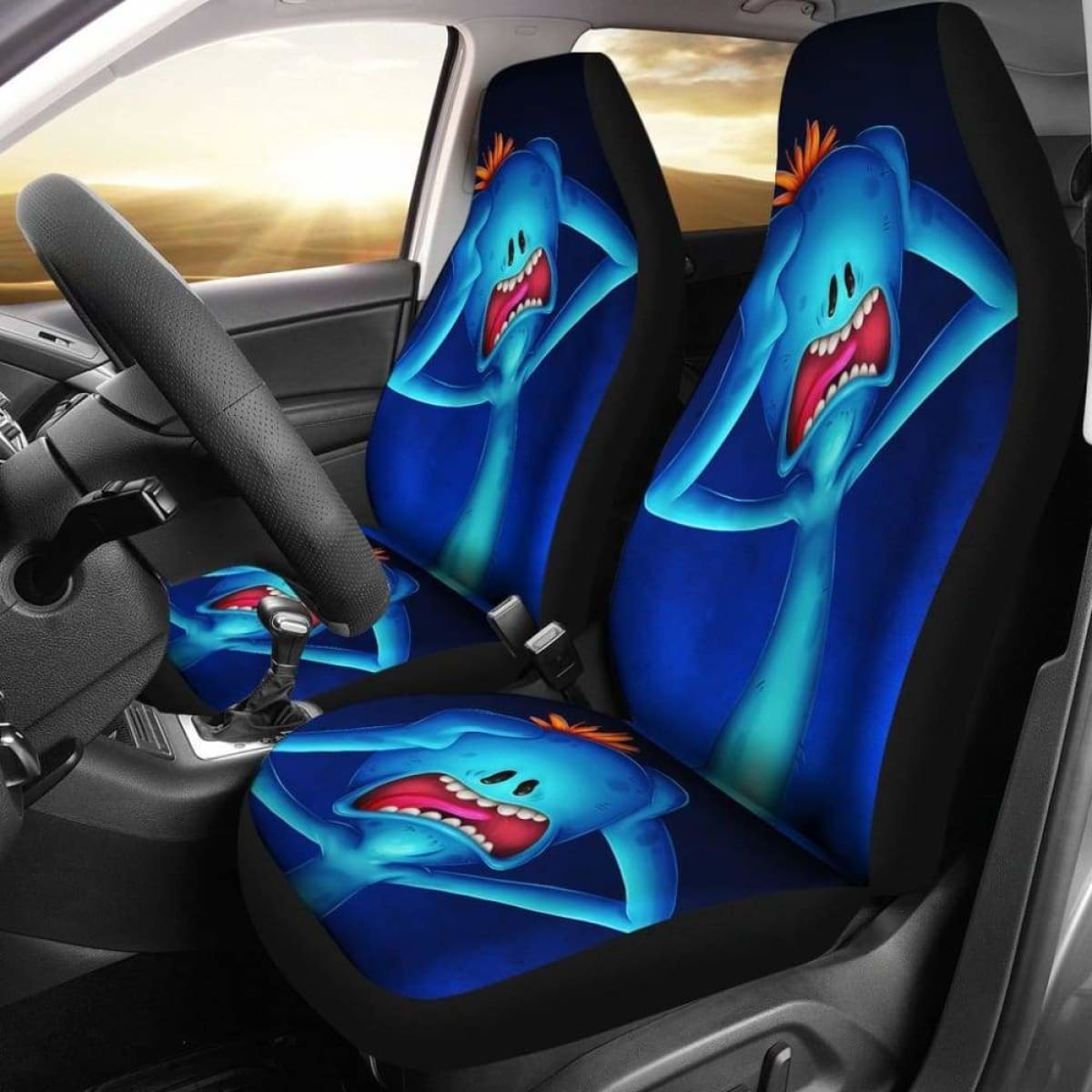 Mr Meeseeks Car Seat Covers Universal Fit 051012