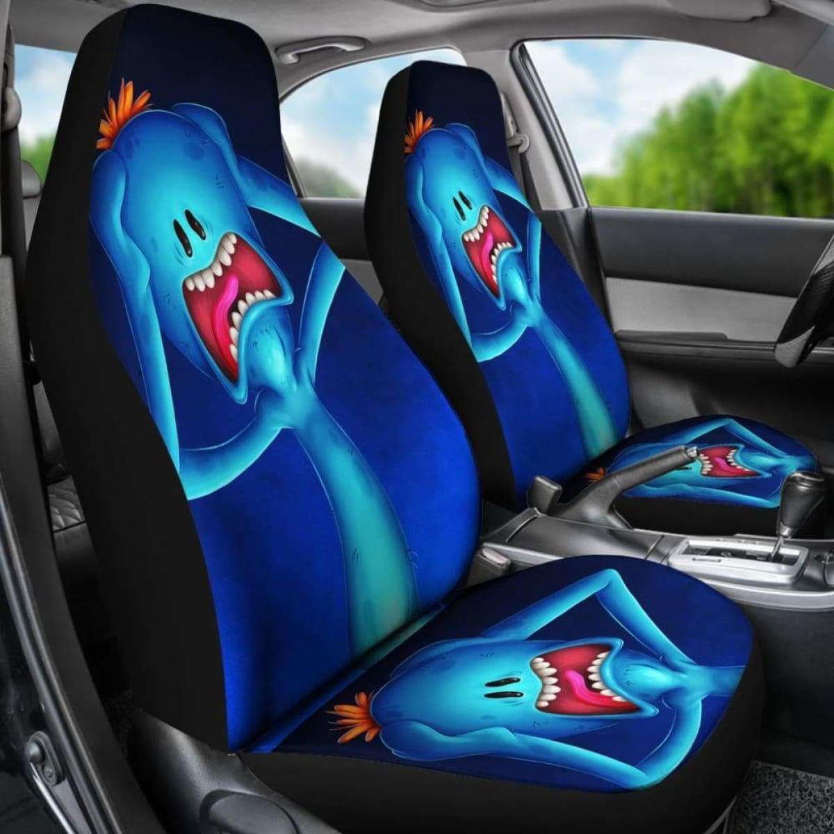 Mr Meeseeks Car Seat Covers Universal Fit 051012