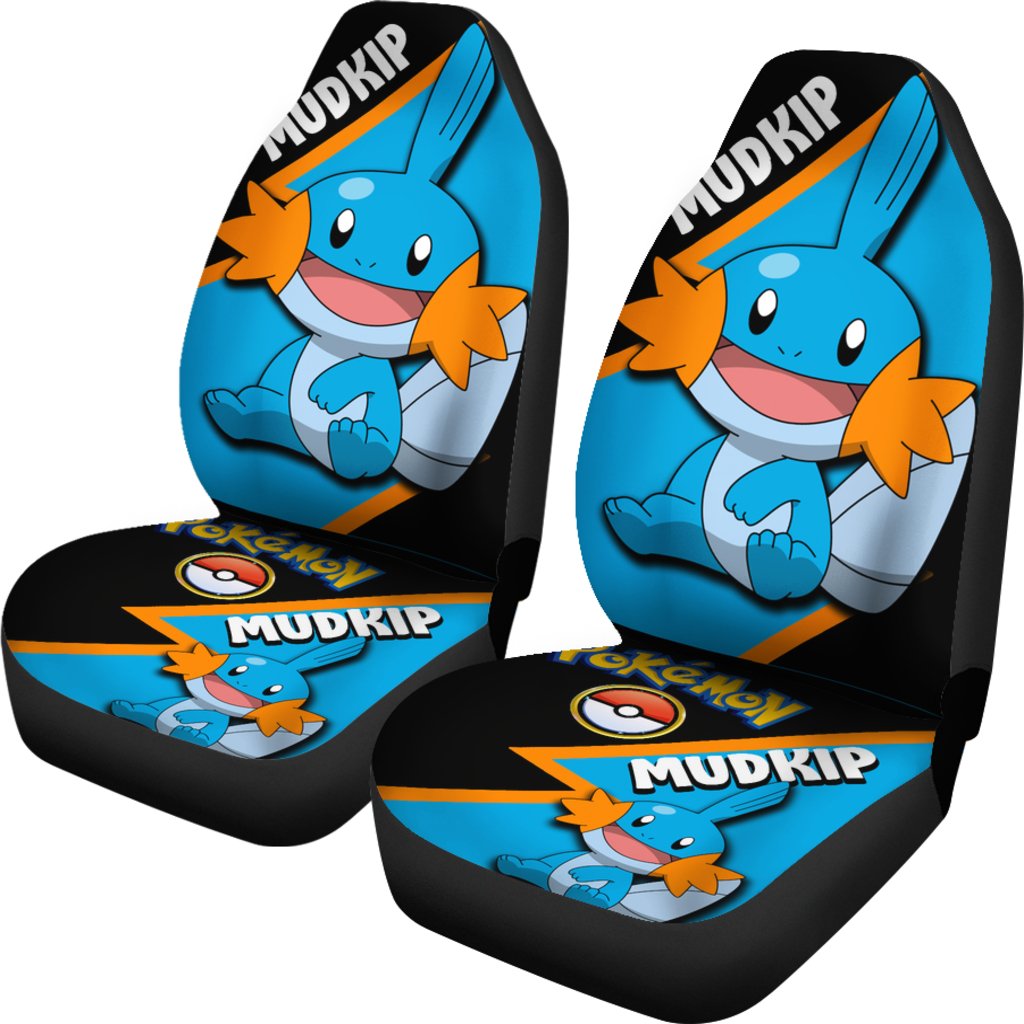 Mudkip Car Seat Covers Custom Anime Pokemon Car Accessories