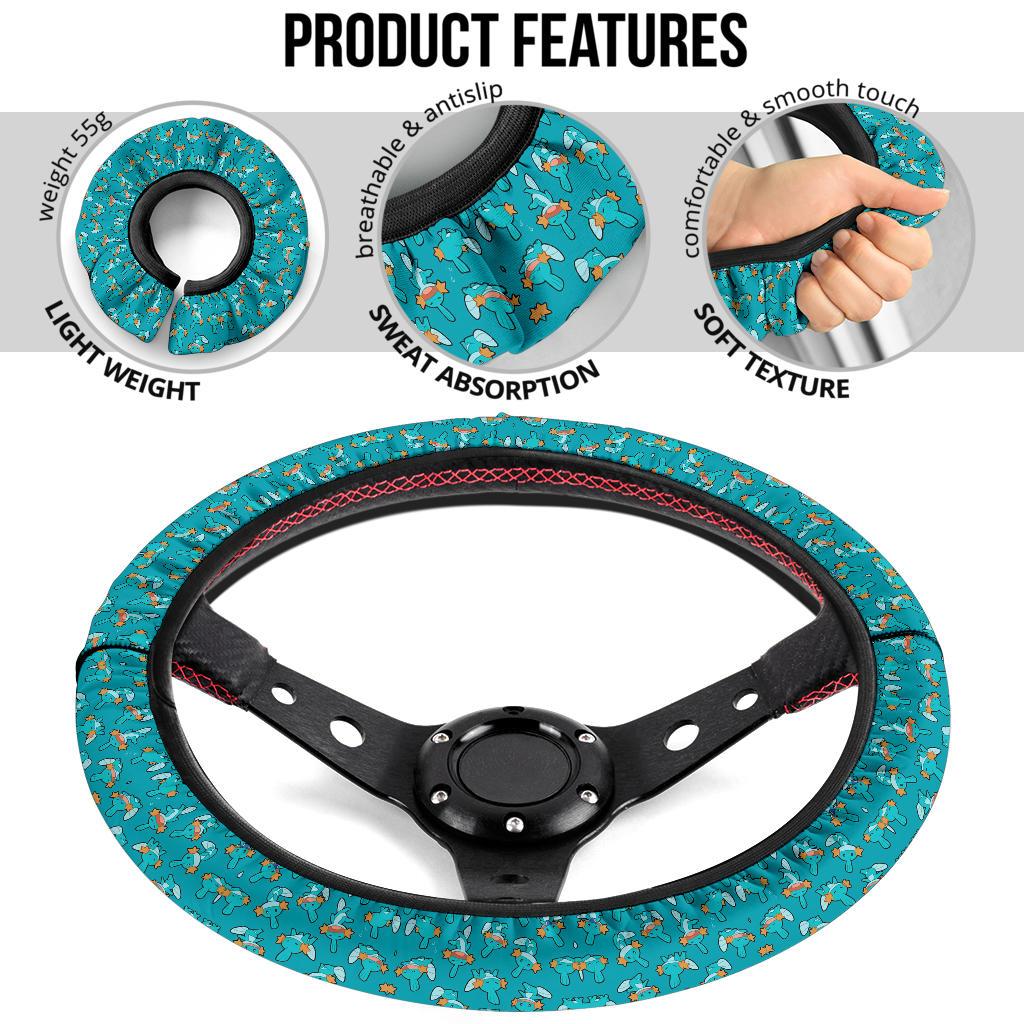 Mudkip Car Steering Wheel Cover 1