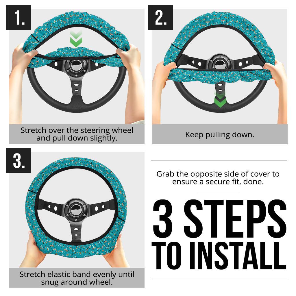 Mudkip Car Steering Wheel Cover 1