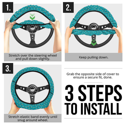 Mudkip Car Steering Wheel Cover 1