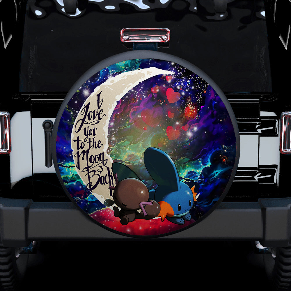 Mudkip Love You To The Moon Galaxy Car Spare Tire Cover