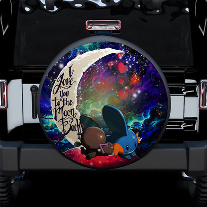 Mudkip Love You To The Moon Galaxy Car Spare Tire Cover