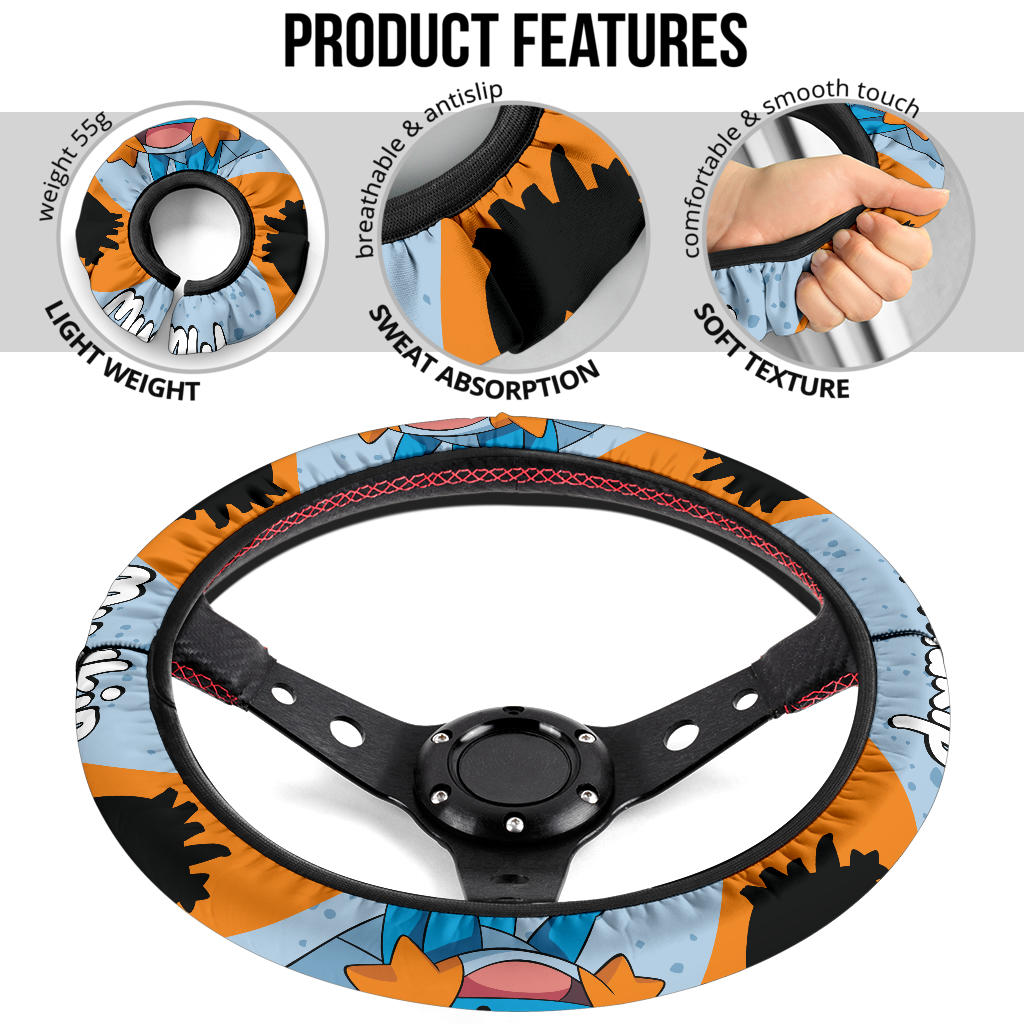 Mudkip Steering Wheel Cover