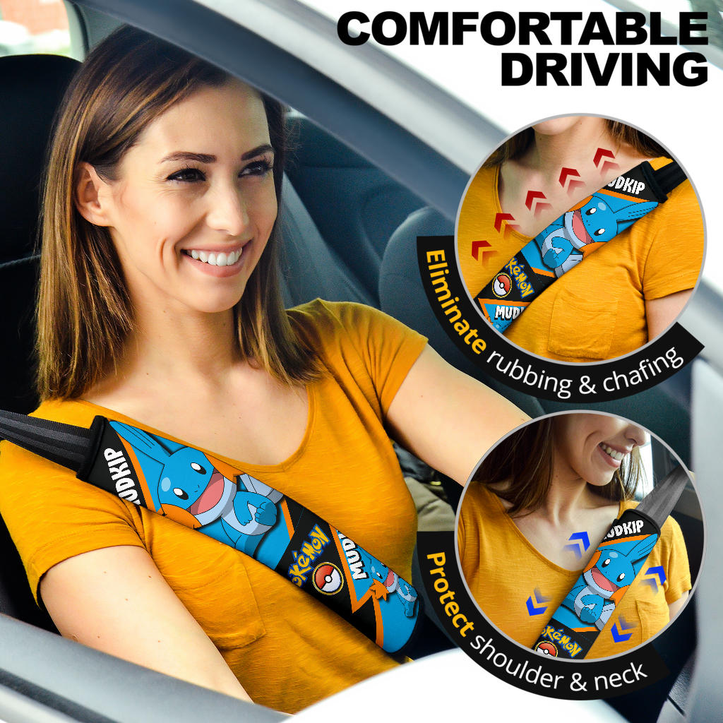Mudkip car seat belt covers Anime Custom Car Accessories