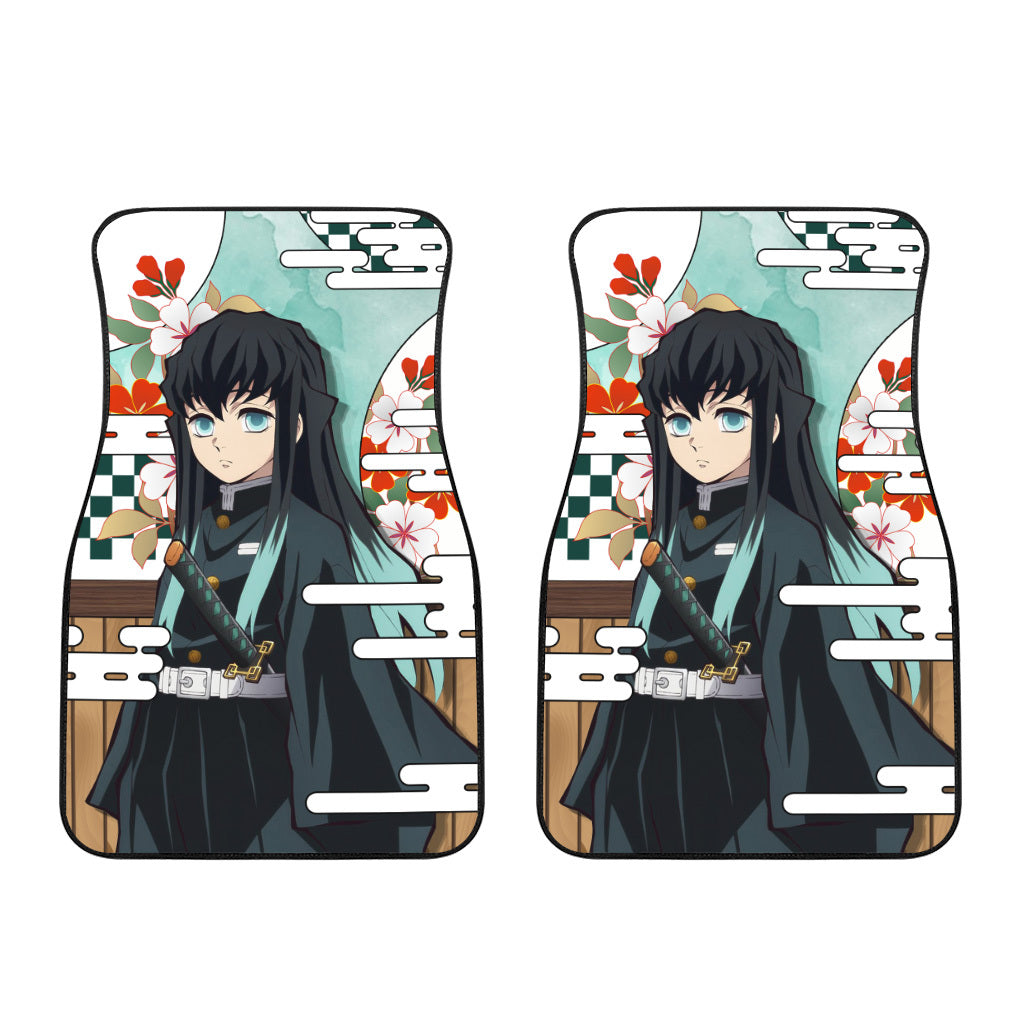 Muichiro Tokito Car Floor Mats Custom Demon Slayer Anime Car Accessories