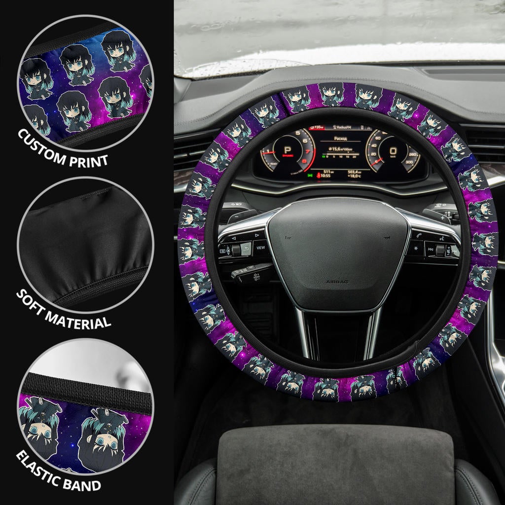 Muichiro Tokito Demon Slayer Anime Premium Custom Car Steering Wheel Cover 1