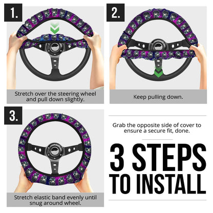 Muichiro Tokito Demon Slayer Anime Premium Custom Car Steering Wheel Cover 1