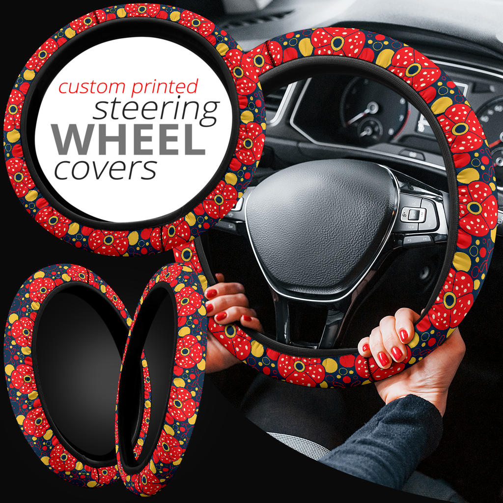 Mushroom Premium Car Steering Wheel Cover