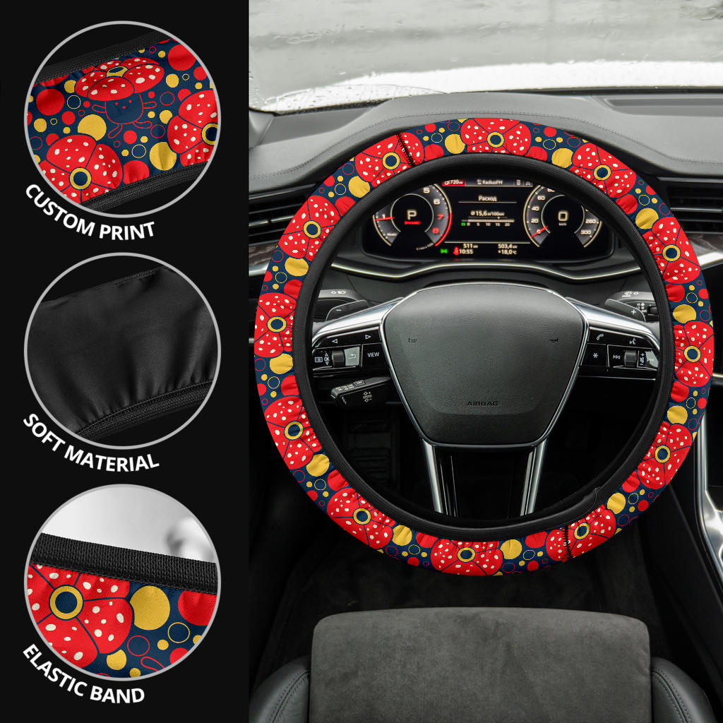 Mushroom Premium Car Steering Wheel Cover