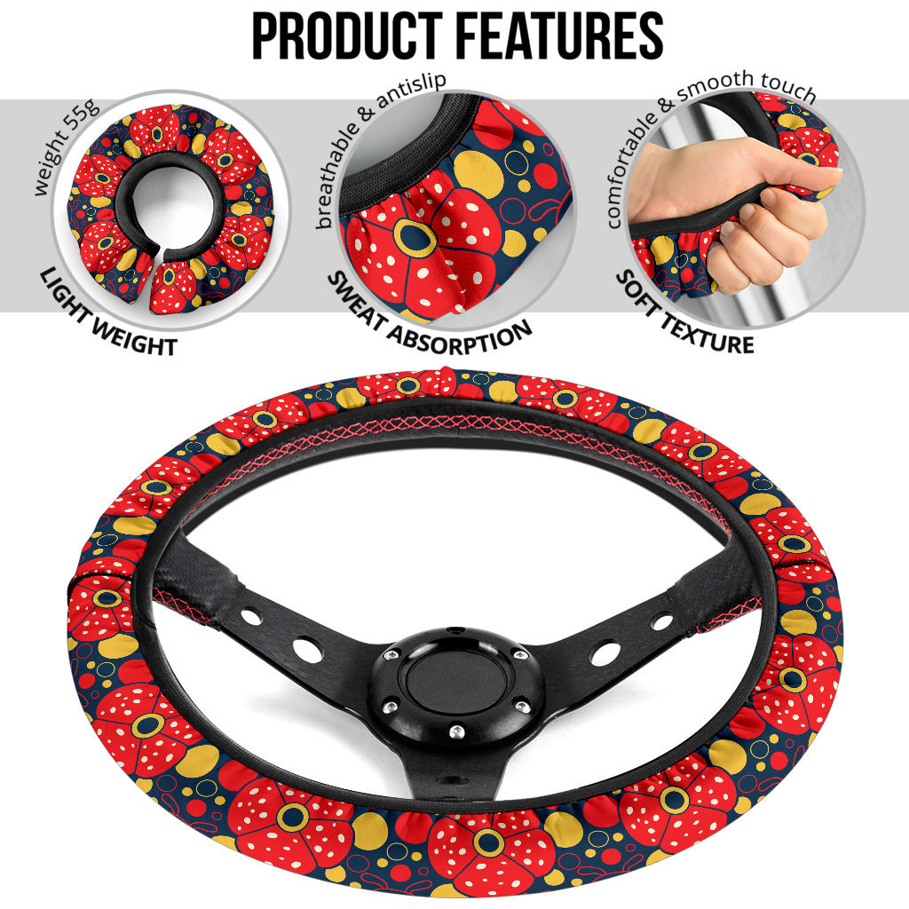 Mushroom Premium Car Steering Wheel Cover