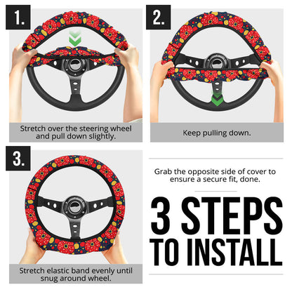 Mushroom Premium Car Steering Wheel Cover