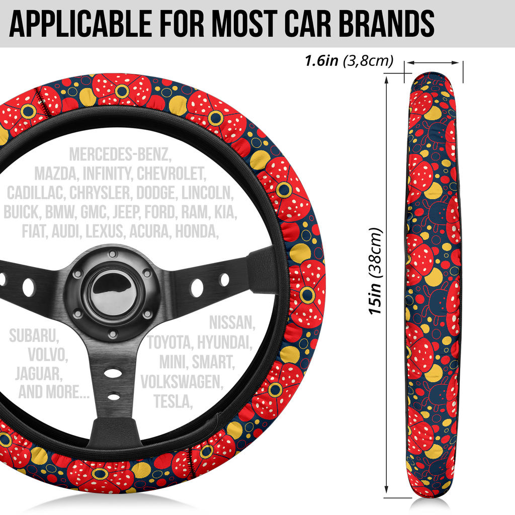 Mushroom Premium Car Steering Wheel Cover