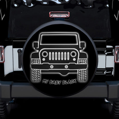My Baby Black Jeep Car Spare Tire Cover