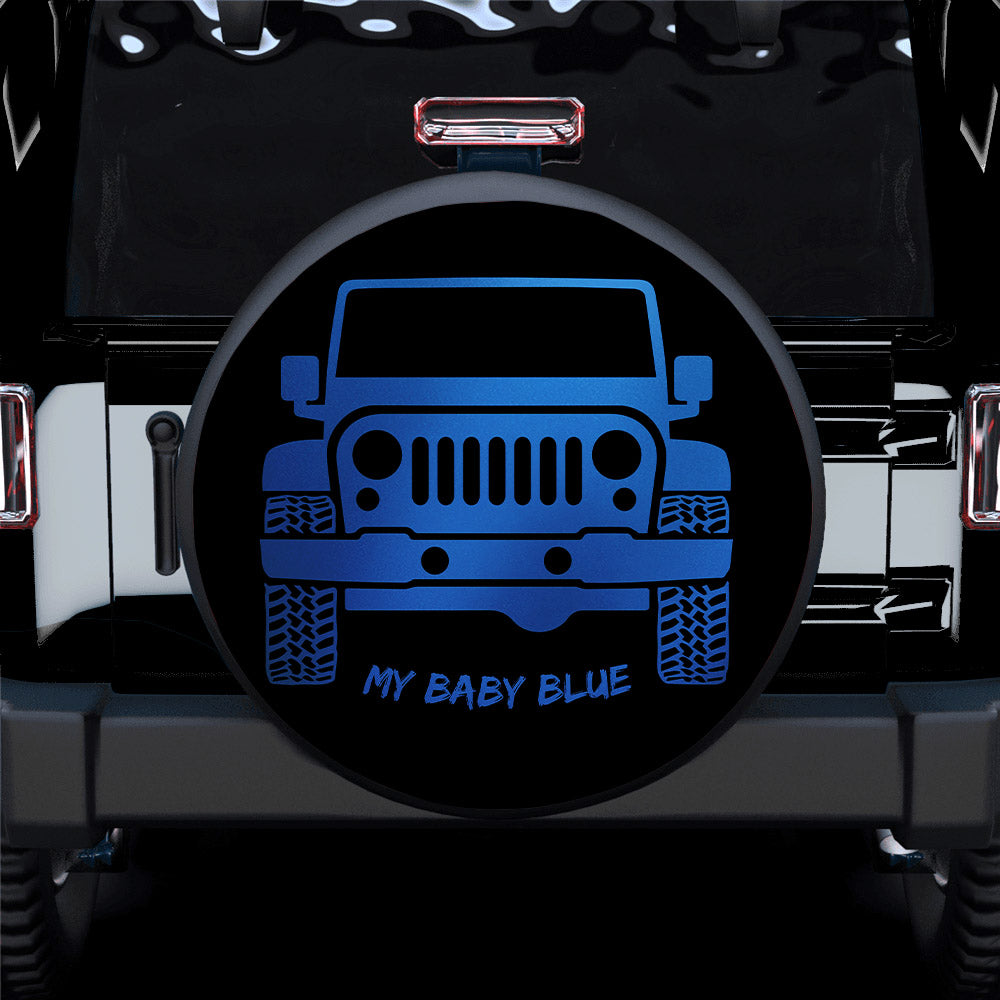 My Baby Blue Jeep Car Spare Tire Cover
