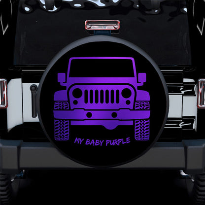 My Baby Purple Jeep Car Spare Tire Cover