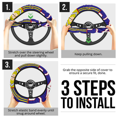 My Hero Academia All Might Car Steering Wheel Cover