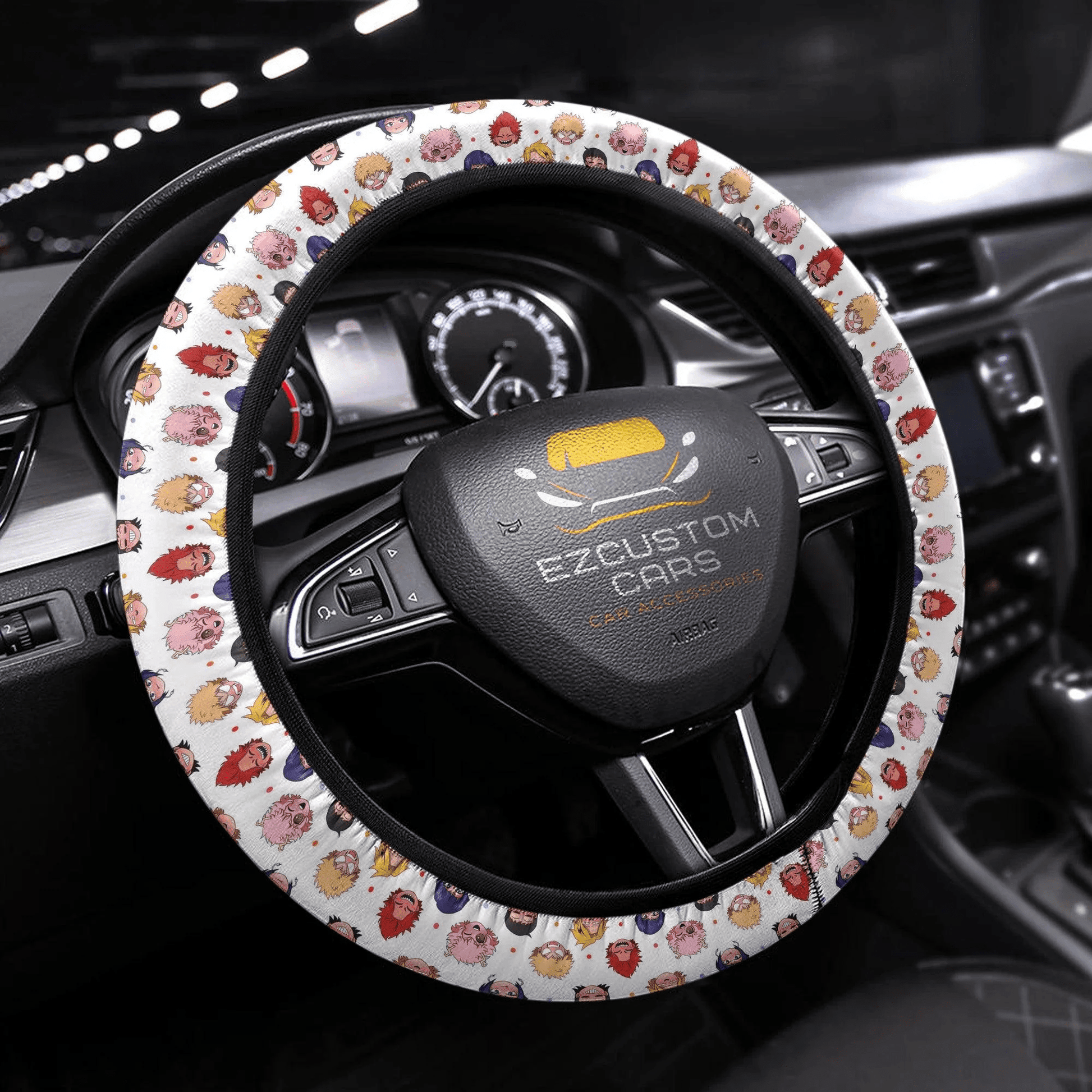 My Hero Academia Anime Steering Wheel Cover Anime Car Accessories Port Fan Art