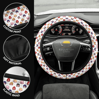 My Hero Academia Anime Steering Wheel Cover Anime Car Accessories Port Fan Art