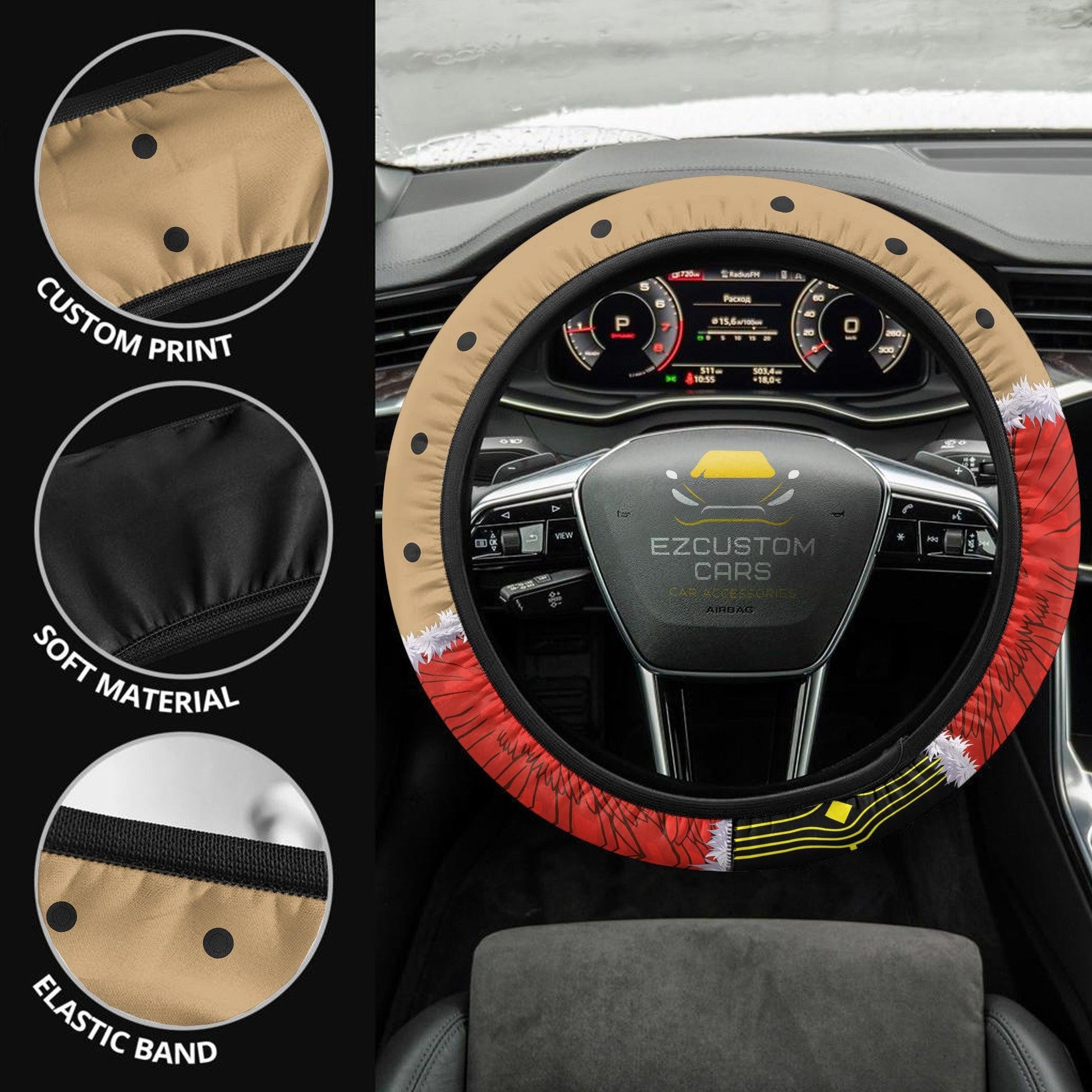 My Hero Academia Anime Steering Wheel Cover Custom Keigo Takami Anime Car Accessories