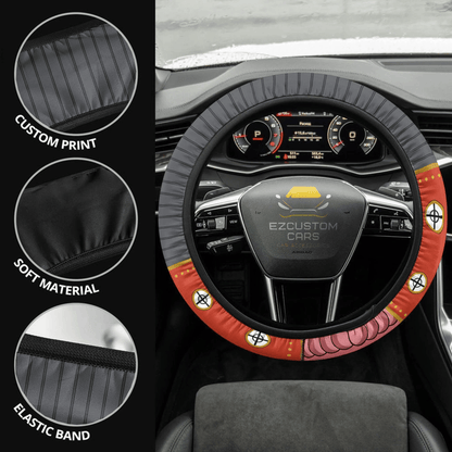 My Hero Academia Anime Steering Wheel Cover Custom Mei Hatsume Anime Car Accessories