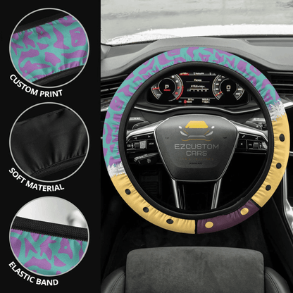 My Hero Academia Anime Steering Wheel Cover Custom Mina Ashido Anime Car Accessories