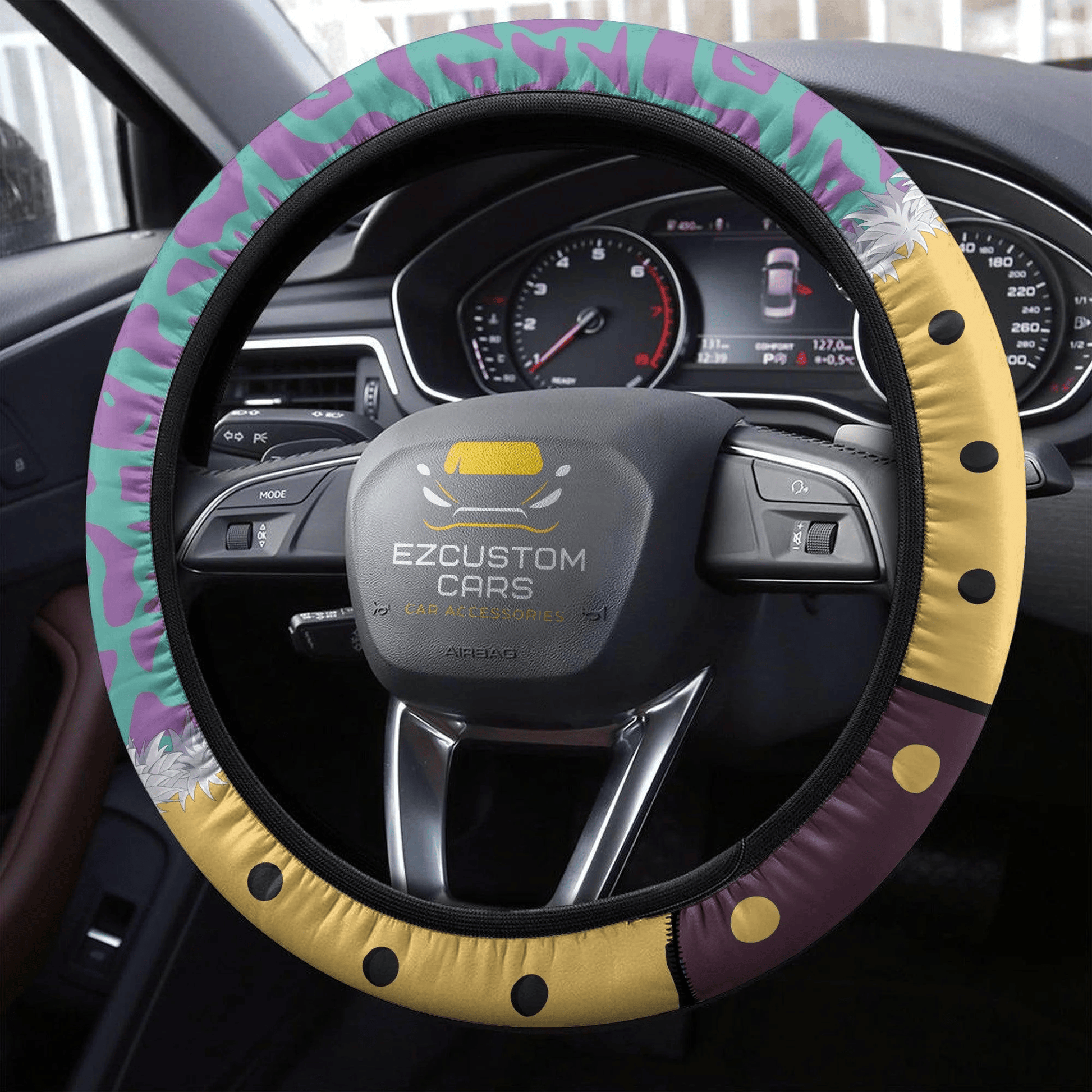 My Hero Academia Anime Steering Wheel Cover Custom Mina Ashido Anime Car Accessories