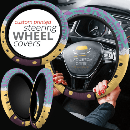 My Hero Academia Anime Steering Wheel Cover Custom Mina Ashido Anime Car Accessories