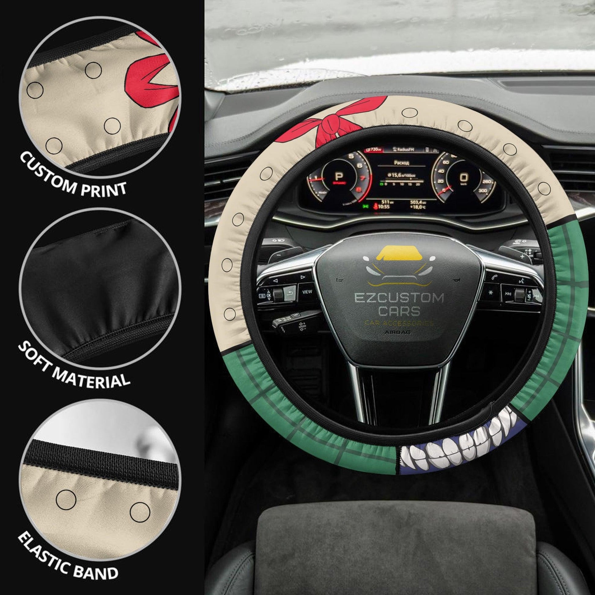 My Hero Academia Anime Steering Wheel Cover Custom Toga Himiko Anime Car Accessories
