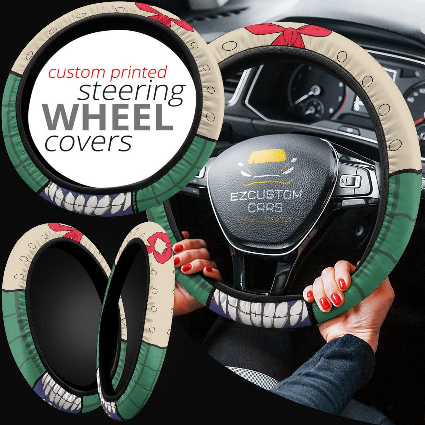 My Hero Academia Anime Steering Wheel Cover Custom Toga Himiko Anime Car Accessories
