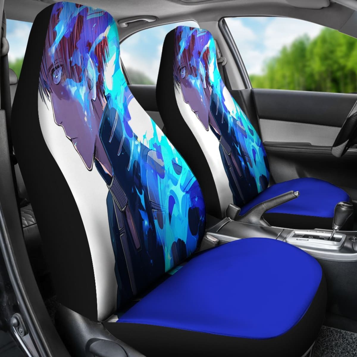 My Hero Academia Blue Seat Covers Amazing Best Gift Ideas 2020 Universal Fit 090505