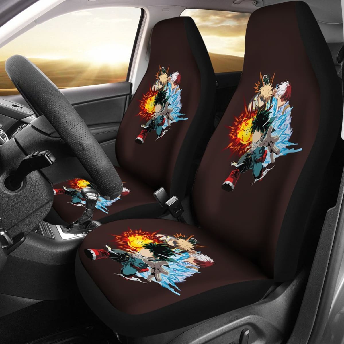 My Hero Academia Characters Seat Covers Amazing Best Gift Ideas 2020 Universal Fit 090505
