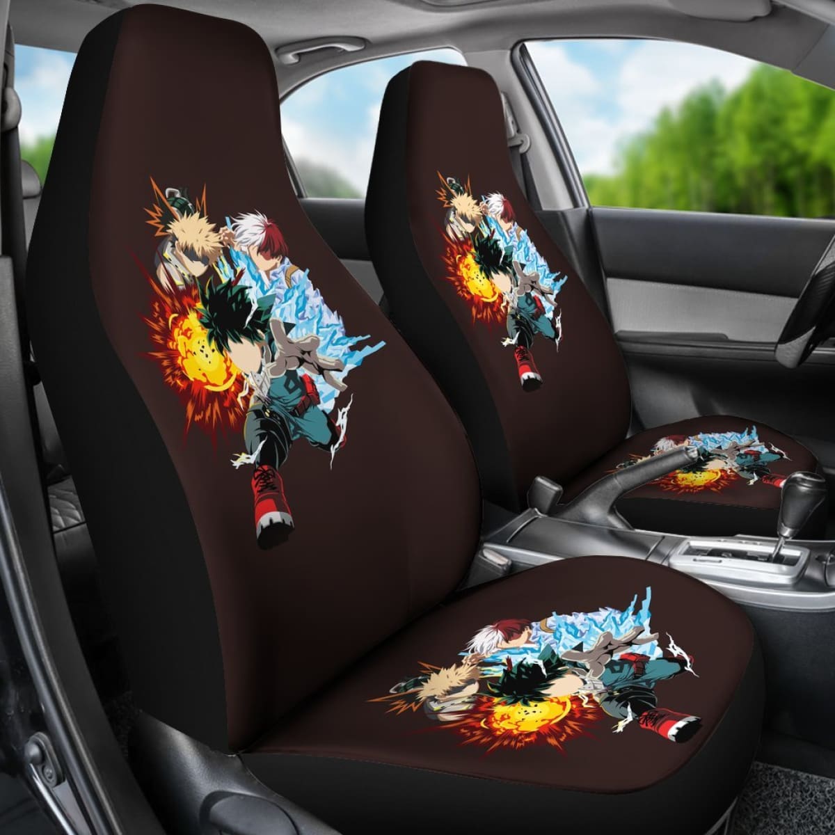 My Hero Academia Characters Seat Covers Amazing Best Gift Ideas 2020 Universal Fit 090505